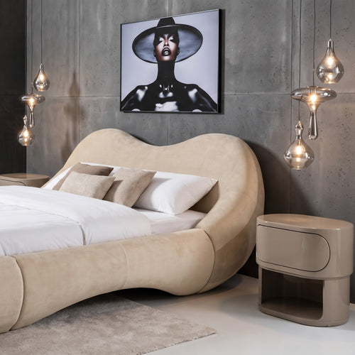 Kare Design Nachtkastje Groove taupe