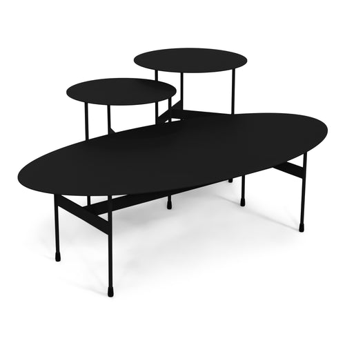 Spinder Design salontafel Mira Oval - Zwart - vtwonen shop