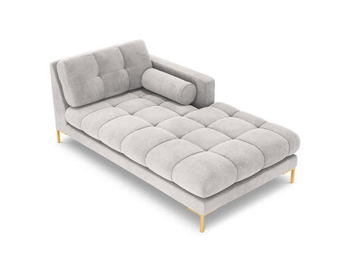 Cosmopolitan Design rechter chaise longue Bali flueel, geld - 185x102x75cm