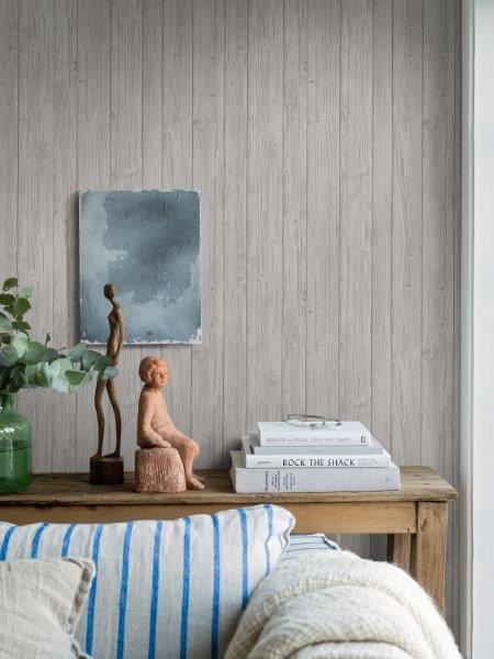 Borastapeter behang plankjes hout bruin - 53 cm x 10.05 m - 660506