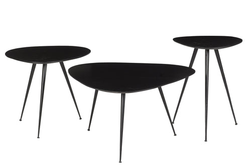 Brix salontafel Loua zwart - 70cm - mangohout