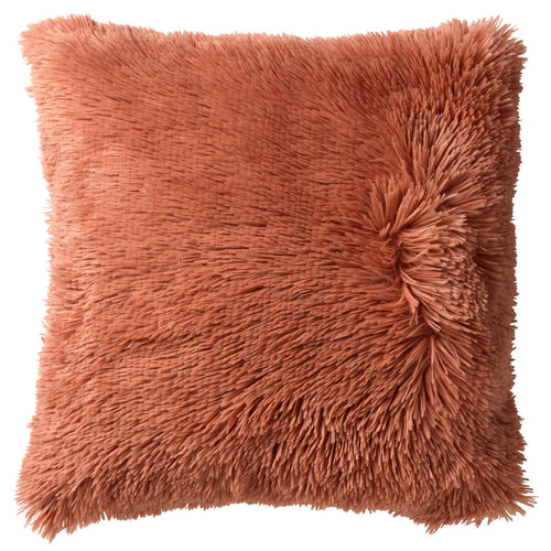 FLUFFY - kussenhoes 60x60 cm - superzacht - XL kussenhoes - Muted Clay - roze