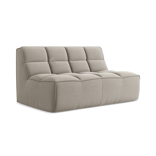 LaMiaSofa Tweezits modulaire bank Belluno - velours - taupe - 160x93x75