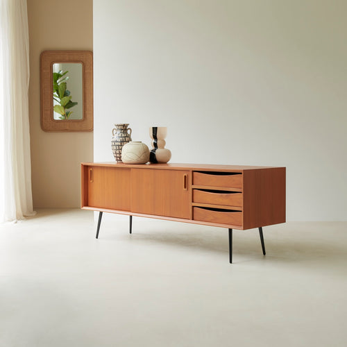 Tikamoon Teakhouten tv-meubel 155 cm - Naturel - vtwonen shop