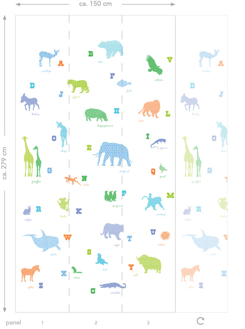 ESTAhome fotobehang dieren multicolor - 150 x 279 cm - 157320 - vtwonen shop