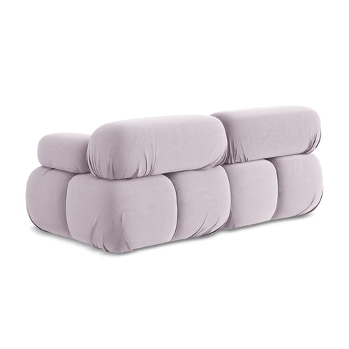 LaMiaSofa Tweezits modulaire bank Sanremo - velours - lavendel - 190x96x70