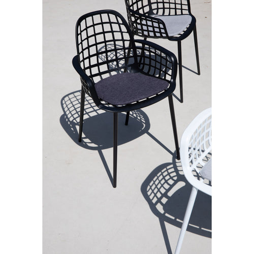 Zuiver Albert Kuip Tuin Eetkamerstoelen armleuning Zwart - Set van 2 - vtwonen shop