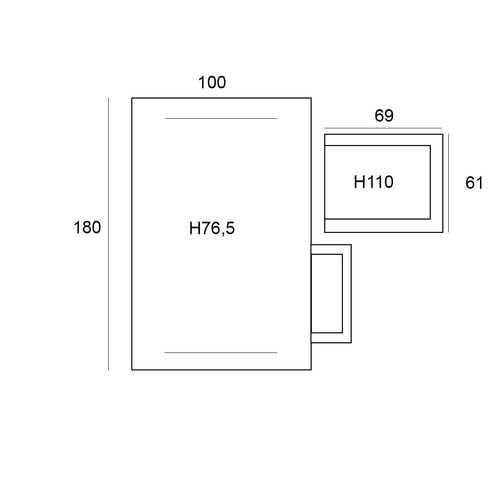Taste by 4 Seasons tuinset Cadiz - Adana - donker grijs - 180x100 cm - 5-delig