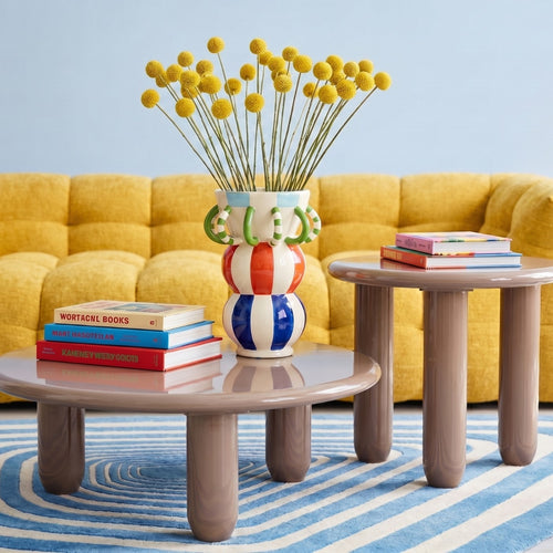 Kare Design Bijzettafel Eliano Ø50cm mokka