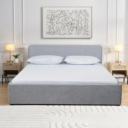 Calicosy - YSÉE Bed met opbergruimte - Grijs - 150x205x88 cm