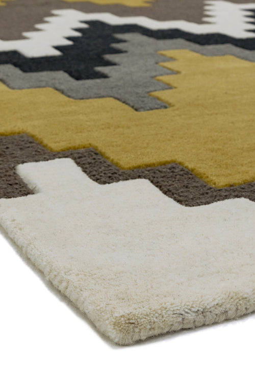Vloerkleed MOMO Rugs Matrix MAX69 Cuzzo Mustard 70x240 cm - vtwonen shop