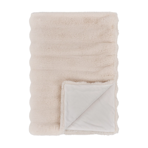 Artichok Marije Fluffy Plaid - Gebroken Wit - vtwonen shop