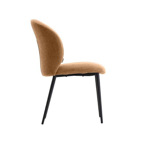 LABEL51 Eetkamerstoel Vino - Cognac Stof - Set van 2 - vtwonen shop