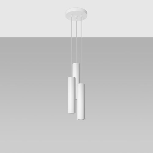 Sollux Lighting Hanglamp LAGOS 3P wit - 20x20x110cm
