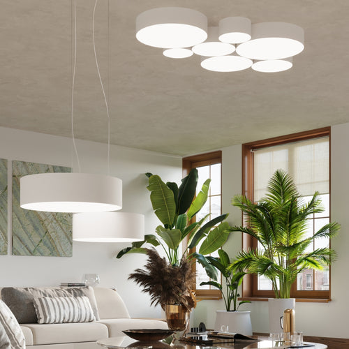 Sollux Lighting Plafondlamp ARENA wit - 25x25x11cm
