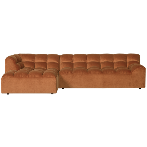 WOOOD chaise longue Allure - Fluweel - Terra - 79x324x165 - vtwonen shop