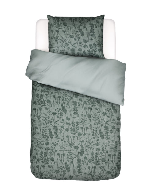 Essenza Maribel dekbedovertrek - Eenpersoons – 140x200/220 cm - Groen