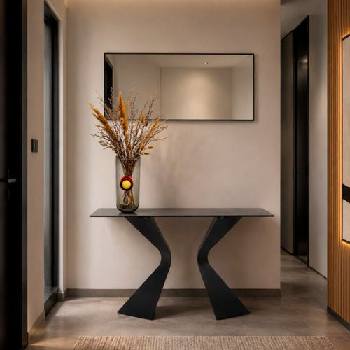 Kare Design Console Gloria 140x45cm keramiek zwart