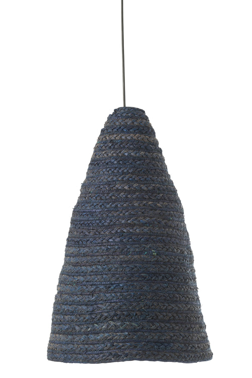J-Line lampenkap Hangend Maïs - riet - blauw - vtwonen shop