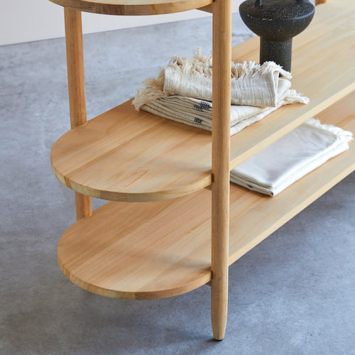 Tikamoon Massief teakhouten bijzettafel - Naturel - vtwonen shop