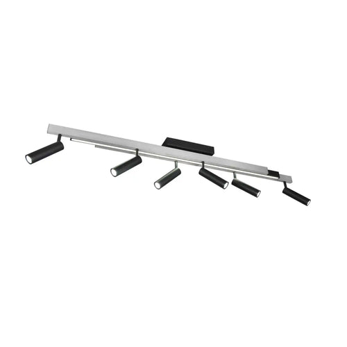 Trio Leuchten plafondlamp Zeno - 7 lichts -  180  x 8.5   cm - aluminium