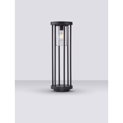 Nova Luce ELYSIUM 50 cm hoge, op de bovenkant te monteren buitenpaal, donker antraciet E27 1x12W IP65