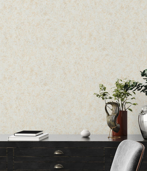 Livingwalls behang effen goud, lichtgrijs en wit - 53 cm x 10.05 m - AS-389771