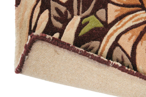 Laagpolig vloerkleed Morris & Co Pimpernel Aubergine 28805 250x350 cm - vtwonen shop