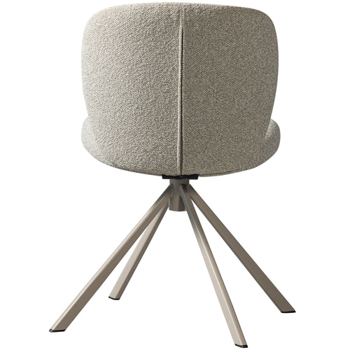 WOOOD eetkamerstoelen Femke - Bouclé - Naturel - Set van 2 - vtwonen shop