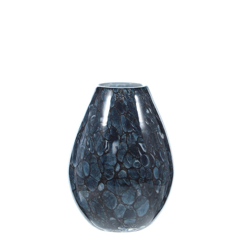 Sia Deco Vaas Decoratief - blauw - glas - H21 - vtwonen shop