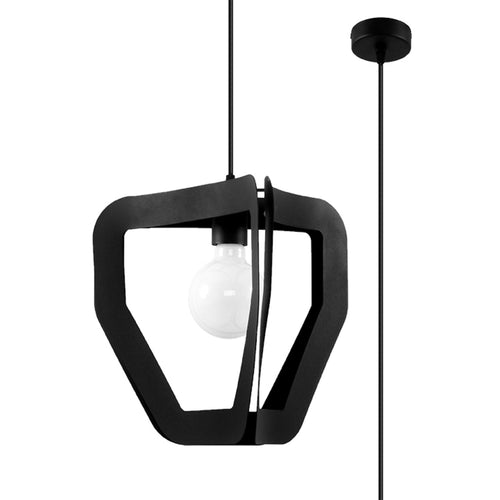 Sollux Lighting Hanglamp TRES zwart - 33x33x130cm