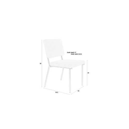Zuiver Fellow Eetkamerstoelen  Off-White - Set van 2 - vtwonen shop