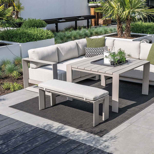 Garden Impressions sportbank Malakka taupe 115,5x43 cm - vtwonen shop