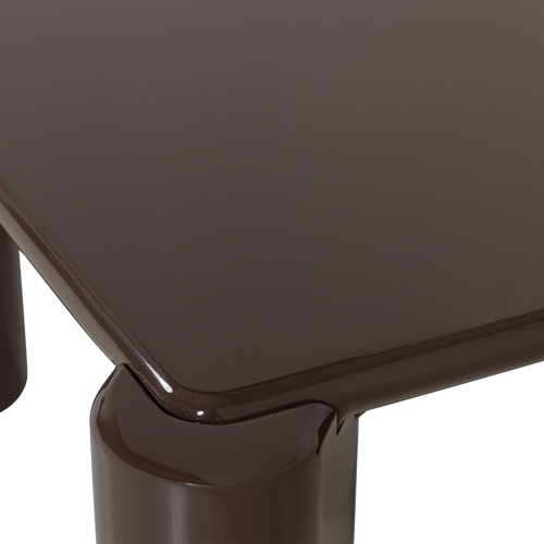 WOOOD salontafel Tiven - Hout - Hoogglans Donkerbruin - 42x80x80