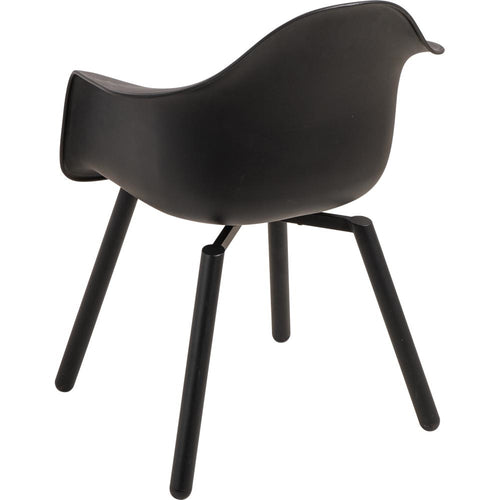 Lesli Living bistrostoel Montreux - zwart - 62,5x44x82,5cm - set van 4