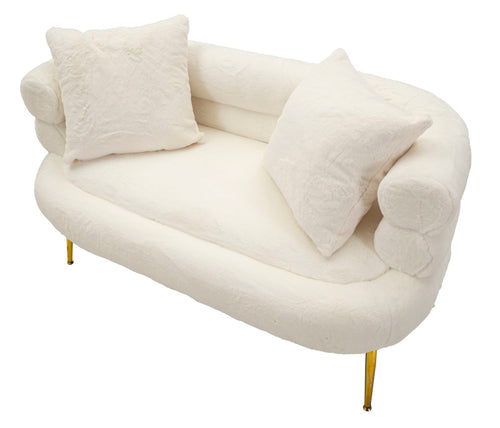 Mauro Ferretti 2-zitsbank - 133x68x69 cm - wit