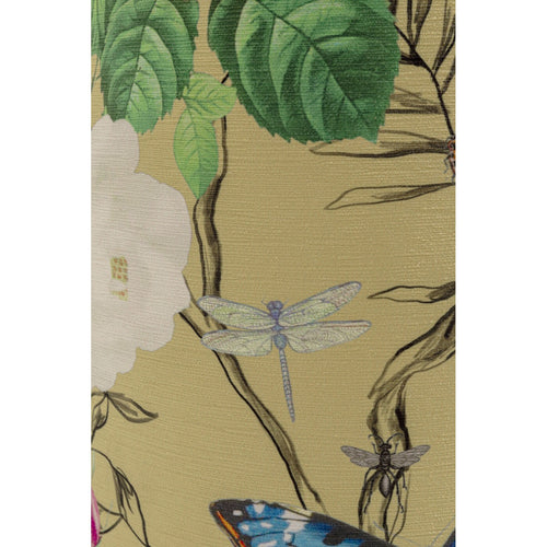 Kare Design Kruk Flower Fever Ø39cm geel