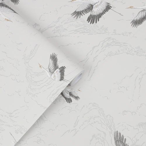 Laura Ashley Vliesbehang - Animalia Silver - 10mx52cm - vtwonen shop