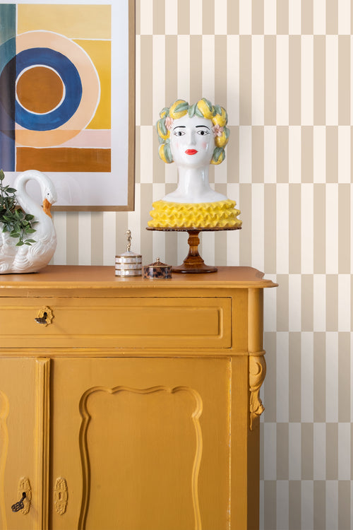 ESTAhome behang strepen beige - 50 x 900 cm - 131211 - vtwonen shop