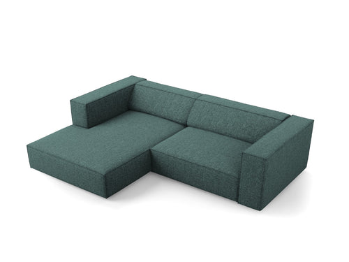 Cosmopolitan Design linker hoekbank Arendal 3-zits, chenille, olie - 166x224x70cm