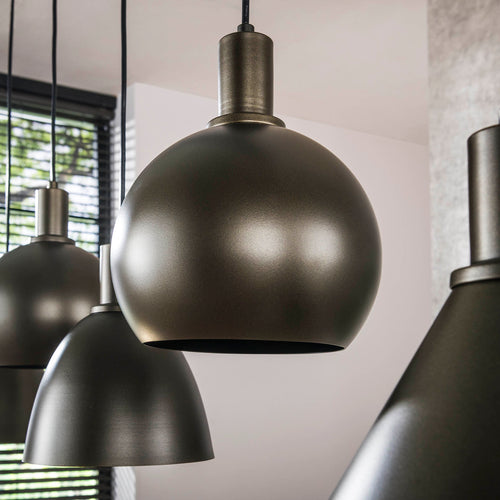 Hoyz Collection - Hanglamp Metallo Mix 5-lichts - Sienna Bruin
