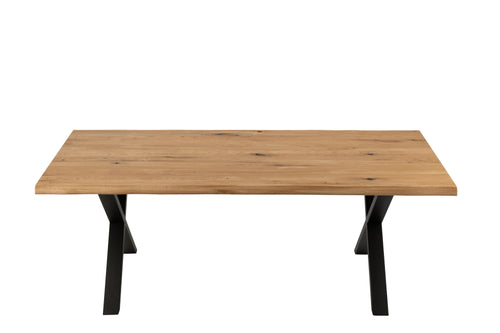 J-Line tafel Poten Kruis - staal - zwart