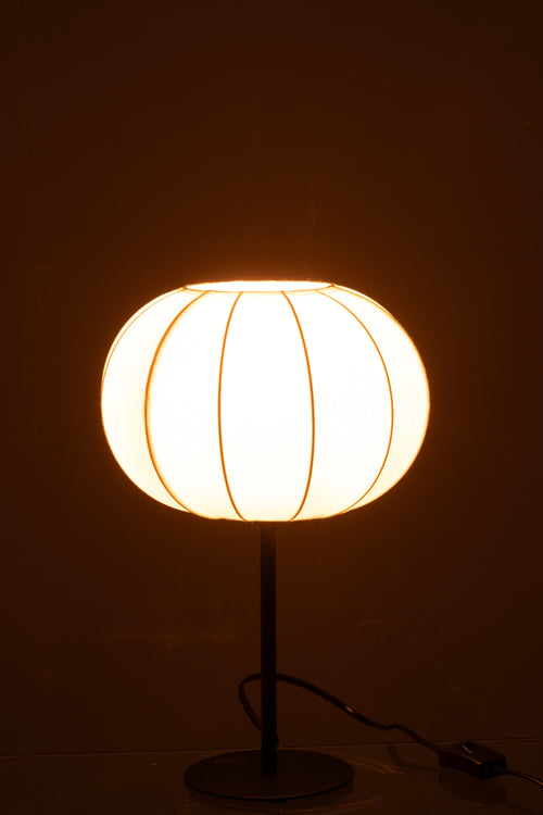 J-Line lamp Lantaarn - metaal/textiel - wit - small - vtwonen shop