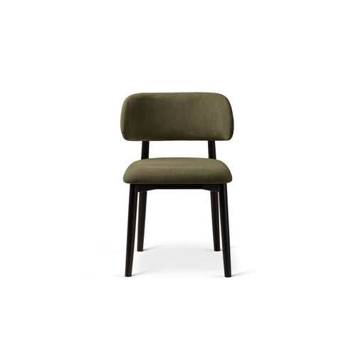 Set van 2 stoelen Evan chenille lichtgroen - 51x49.5x77cm