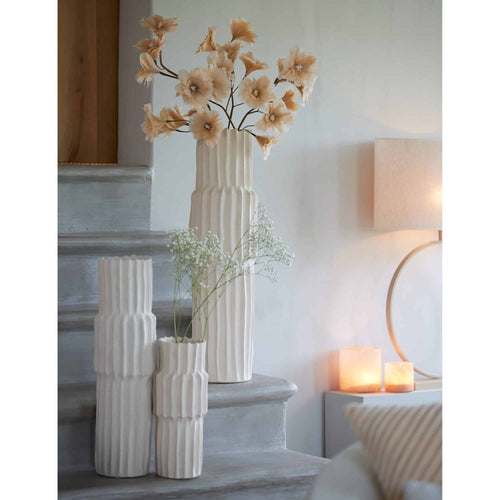 Light & Living vaas Longa - wit - Ø20.5cm