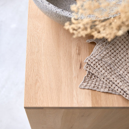 Tikamoon Massief eikenhouten badmeubel 110 cm - Naturel