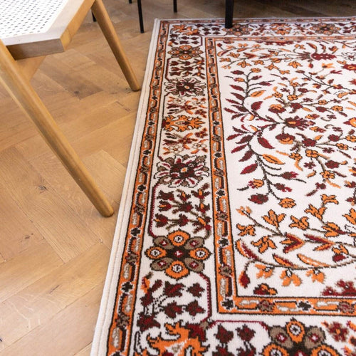 Interieur05 Vintage Vloerkleed Nazly Creme/Oranje