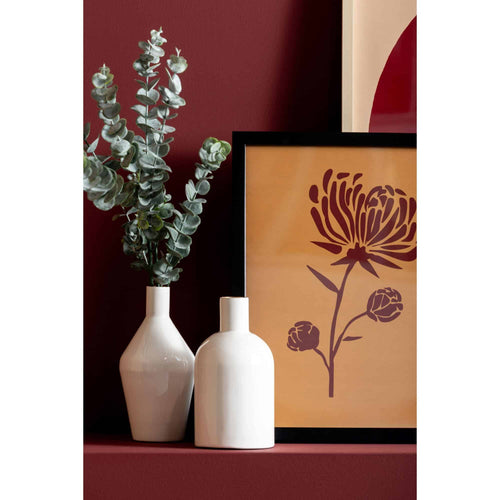 Present Time vaas Ivy Bottle Straight - wit - Ø4cm - vtwonen shop