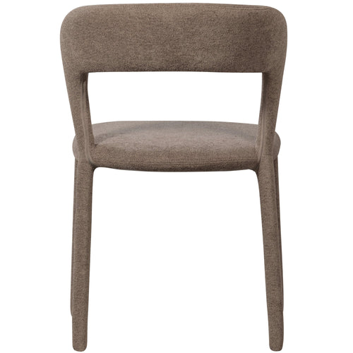 WOOOD eetkamerstoelen Noble - Polyester - Taupe - Set van 6 - vtwonen shop