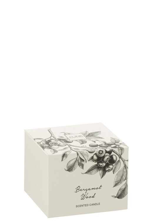 J-Line geurkaars Bergamot Hout - small - 50U